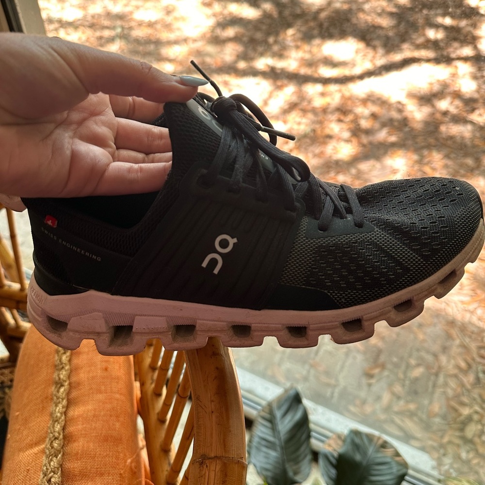 On Cloud women’s Cloudswift tennis shoes.